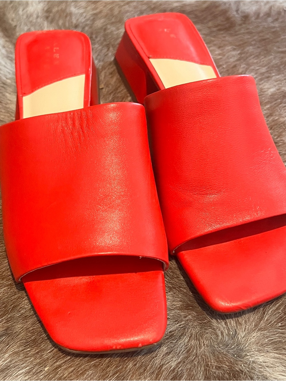 Alex Marie Women's Leather Sandal - Red